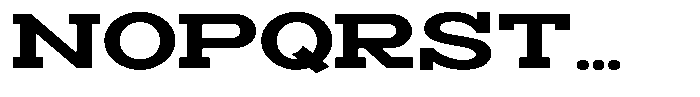 Zero Slab Extra Bold Expanded Font UPPERCASE