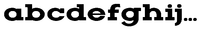 Zero Slab Extra Bold Expanded FONT