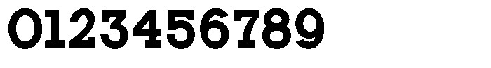 Zero Slab Extra Bold Semi Condensed Font OTHER CHARS