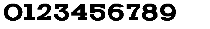 Zero Slab Extra Bold Semi Expanded Font OTHER CHARS