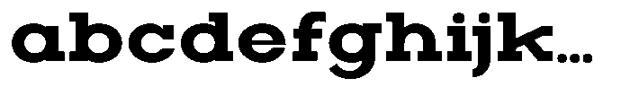 Zero Slab Extra Bold Semi Expanded FONT