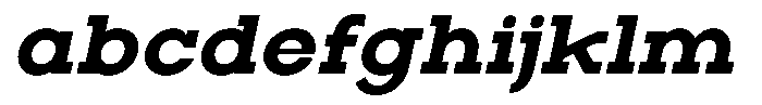 Zero Slab Extra Bold Slanted FONT