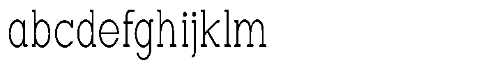 Zero Slab Extra Light Condensed FONT