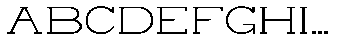 Zero Slab Extra Light Expanded Font