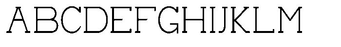 Zero Slab Extra Light Semi Condensed Font