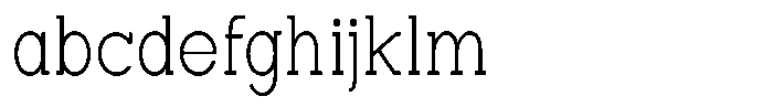 Zero Slab Extra Light Semi Condensed FONT