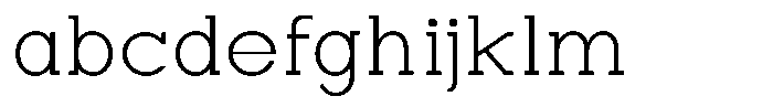 Zero Slab Extra Light Semi Expanded FONT