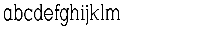 Zero Slab Light Condensed FONT