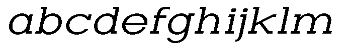 Zero Slab Light Expanded Slanted FONT