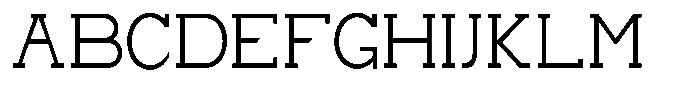 Zero Slab Light Semi Condensed Font