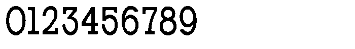 Zero Slab Medium Condensed Font OTHER CHARS
