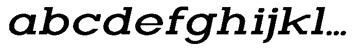 Zero Slab Medium Expanded Slanted FONT