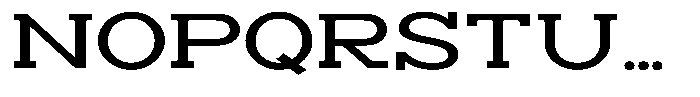 Zero Slab Medium Expanded Font UPPERCASE