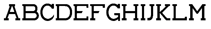 Zero Slab Medium Semi Condensed Font