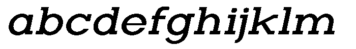 Zero Slab Medium Semi Expanded Slanted FONT