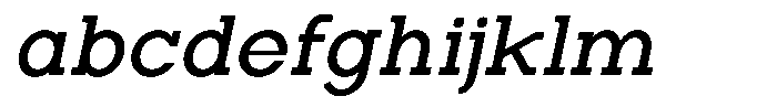Zero Slab Medium Slanted FONT