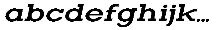 Zero Slab Semi Bold Expanded Slanted FONT