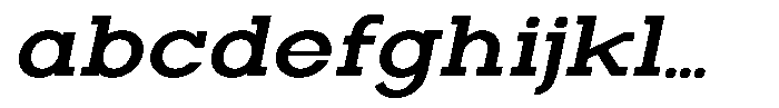 Zero Slab Semi Bold Semi Expanded Slanted FONT