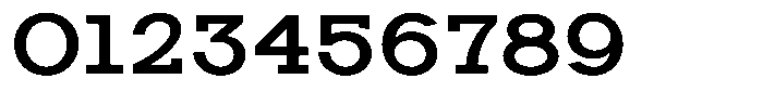 Zero Slab Semi Bold Semi Expanded Font OTHER CHARS