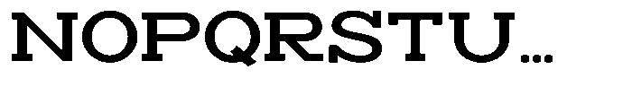 Zero Slab Semi Bold Semi Expanded Font UPPERCASE