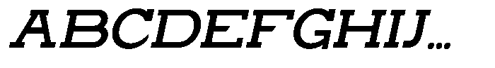 Zero Slab Semi Bold Slanted Font