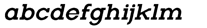 Zero Slab Semi Bold Slanted FONT