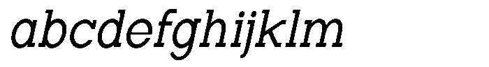 Zero Slab Semi Condensed Slanted FONT