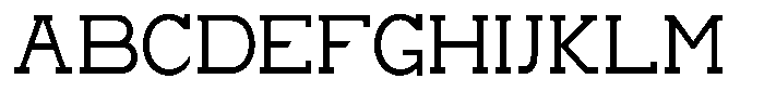 Zero Slab Semi Condensed Font