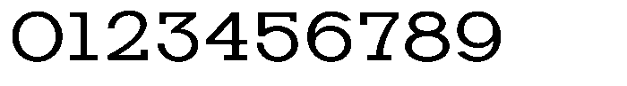 Zero Slab Semi Expanded Font OTHER CHARS