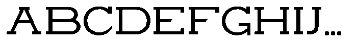 Zero Slab Semi Expanded Font