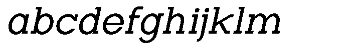 Zero Slab Slanted FONT