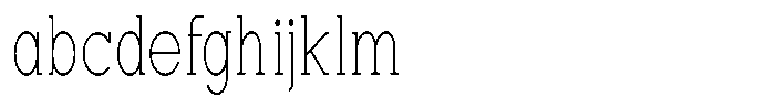 Zero Slab Thin Condensed FONT