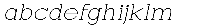 Zero Slab Thin Expanded Slanted FONT