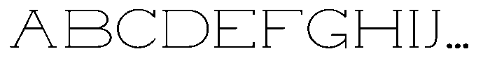 Zero Slab Thin Expanded Font
