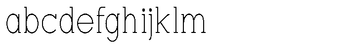 Zero Slab Thin Semi Condensed FONT
