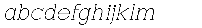 Zero Slab Thin Semi Expanded Slanted FONT