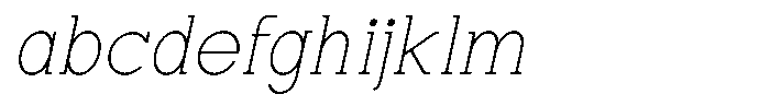 Zero Slab Thin Slanted FONT