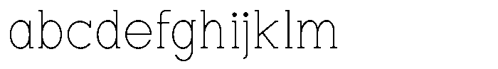 Zero Slab Thin FONT