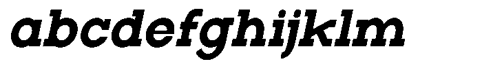 Zero Slab Zero Slab-Ext Bold Semi Condensed Slant FONT