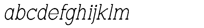 Zero Slab Zero Slab-Ext Light Semi Condensed Slant FONT