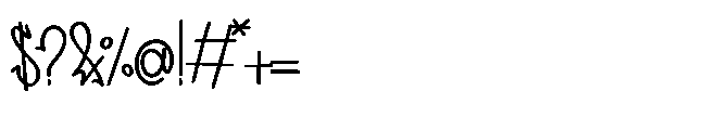 Zerokrew Font OTHER CHARS