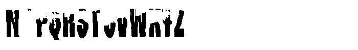 Zerrrox Regular Font UPPERCASE