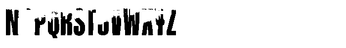Zerrrox Regular Font LOWERCASE