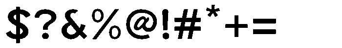 Zesnov Font OTHER CHARS
