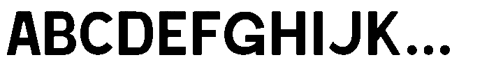 Zesnov Font UPPERCASE
