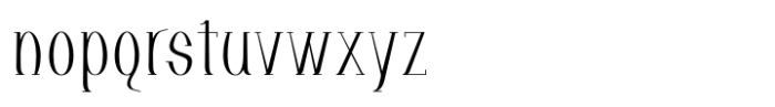 Zest Pro Light Condensed Font LOWERCASE