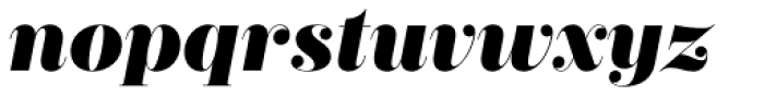 Zesta Black Italic Font LOWERCASE
