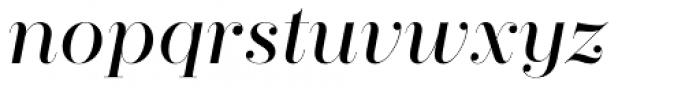 Zesta Italic Font LOWERCASE