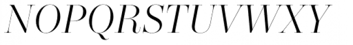 Zesta Light Italic Font UPPERCASE