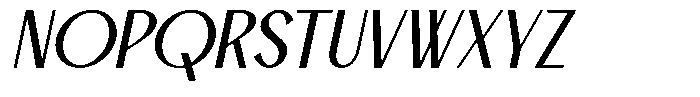 Zestiar Italic Font UPPERCASE